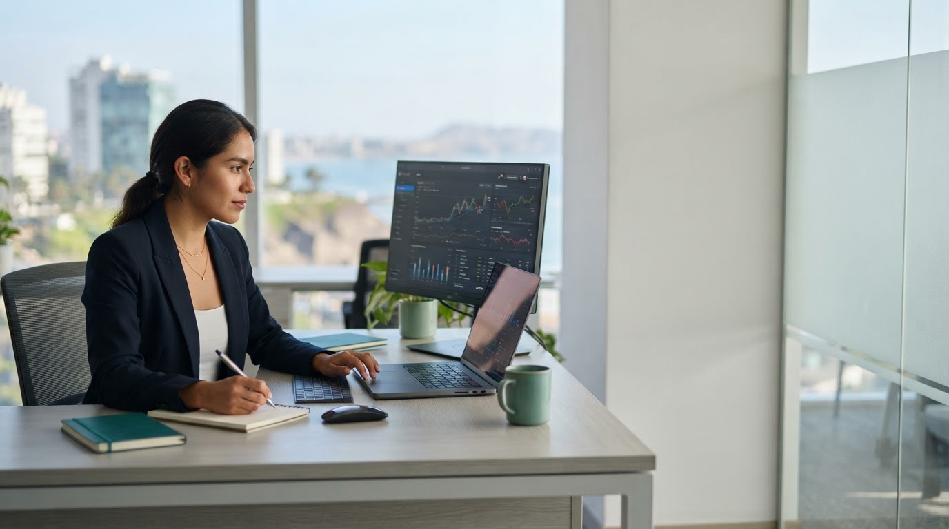 Urkoza: panel de análisis de datos financieros con gráficos de mercado en tiempo real